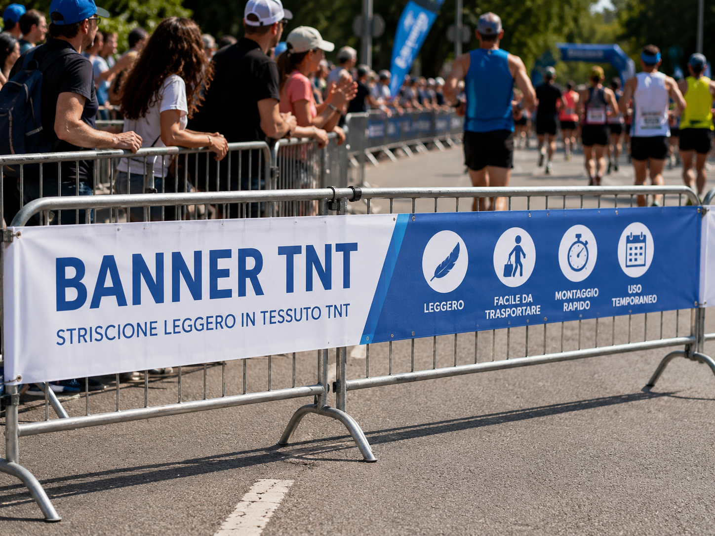 Lightweight non-woven fabric banner