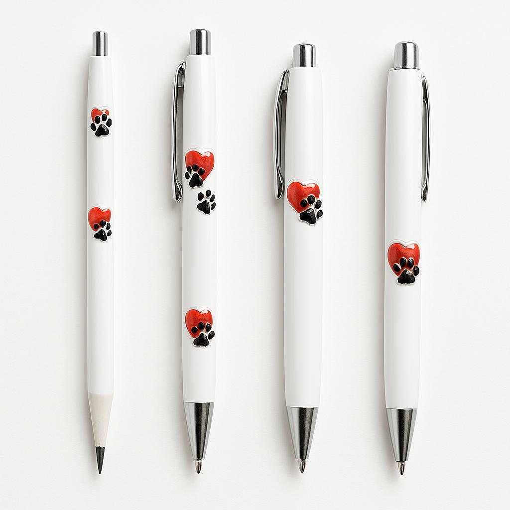 Logotipos en bolígrafos, gadgets y objetos pequeños