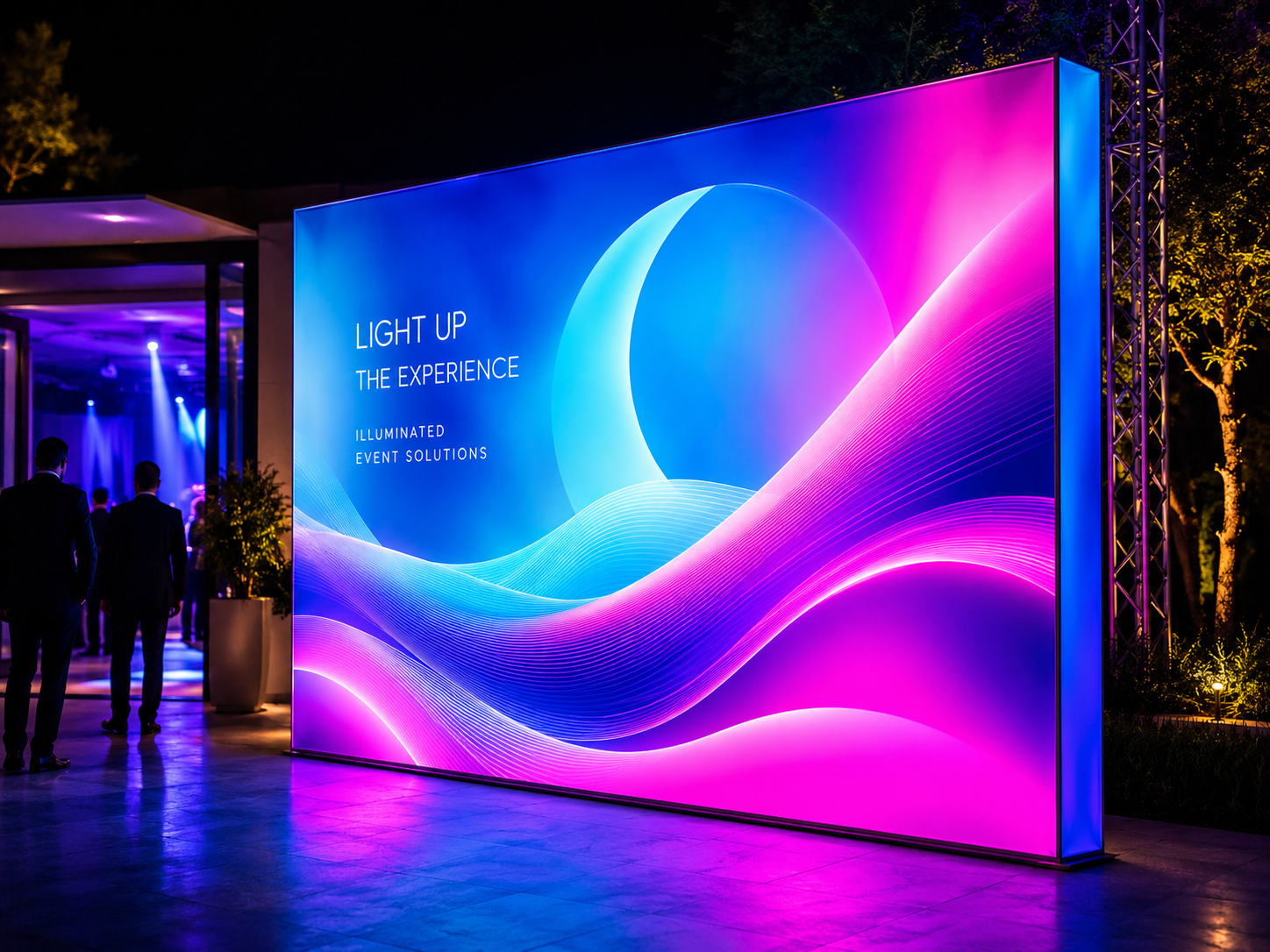 Backlit banner