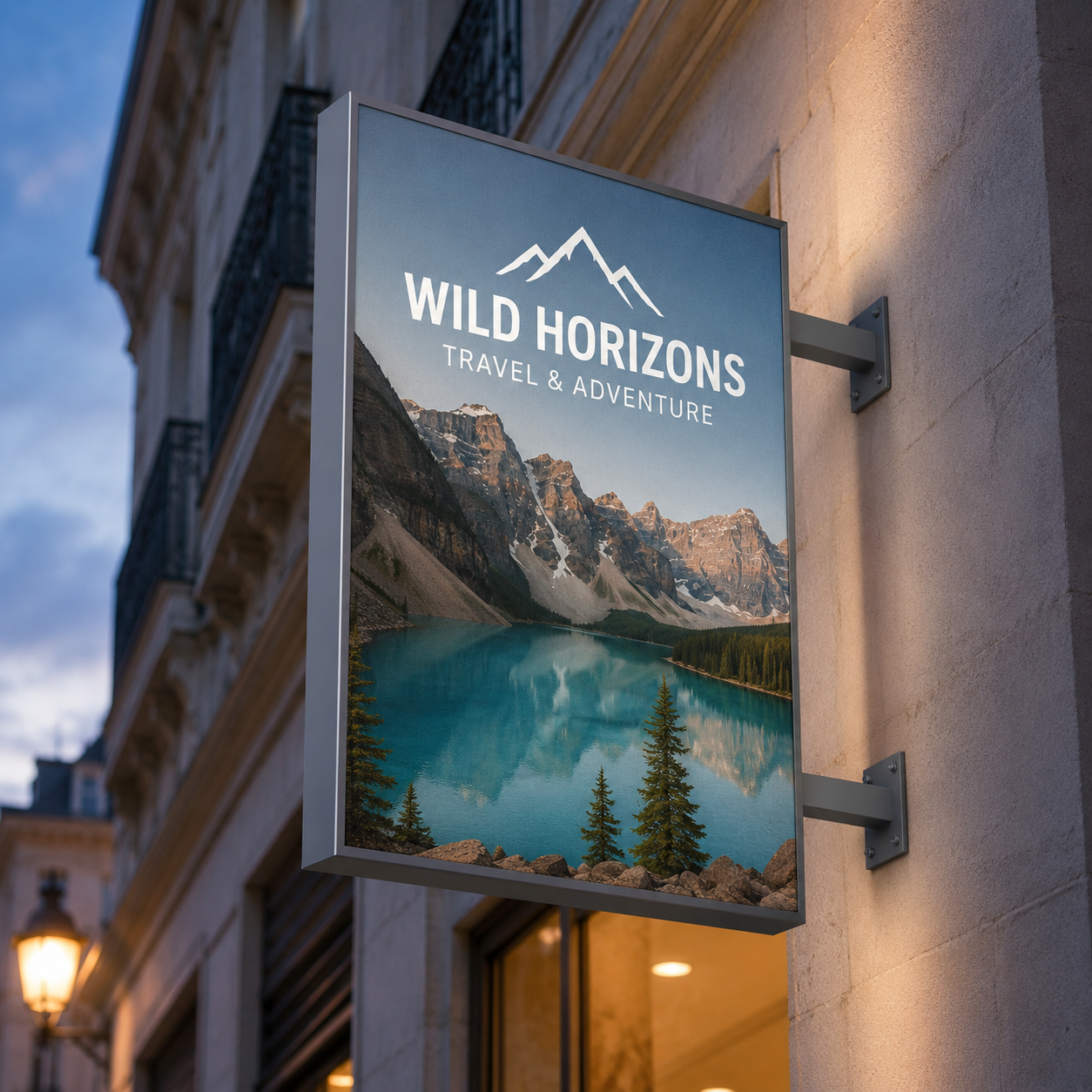 Double-Sided Non-Illuminated Sign with Dibond Panel