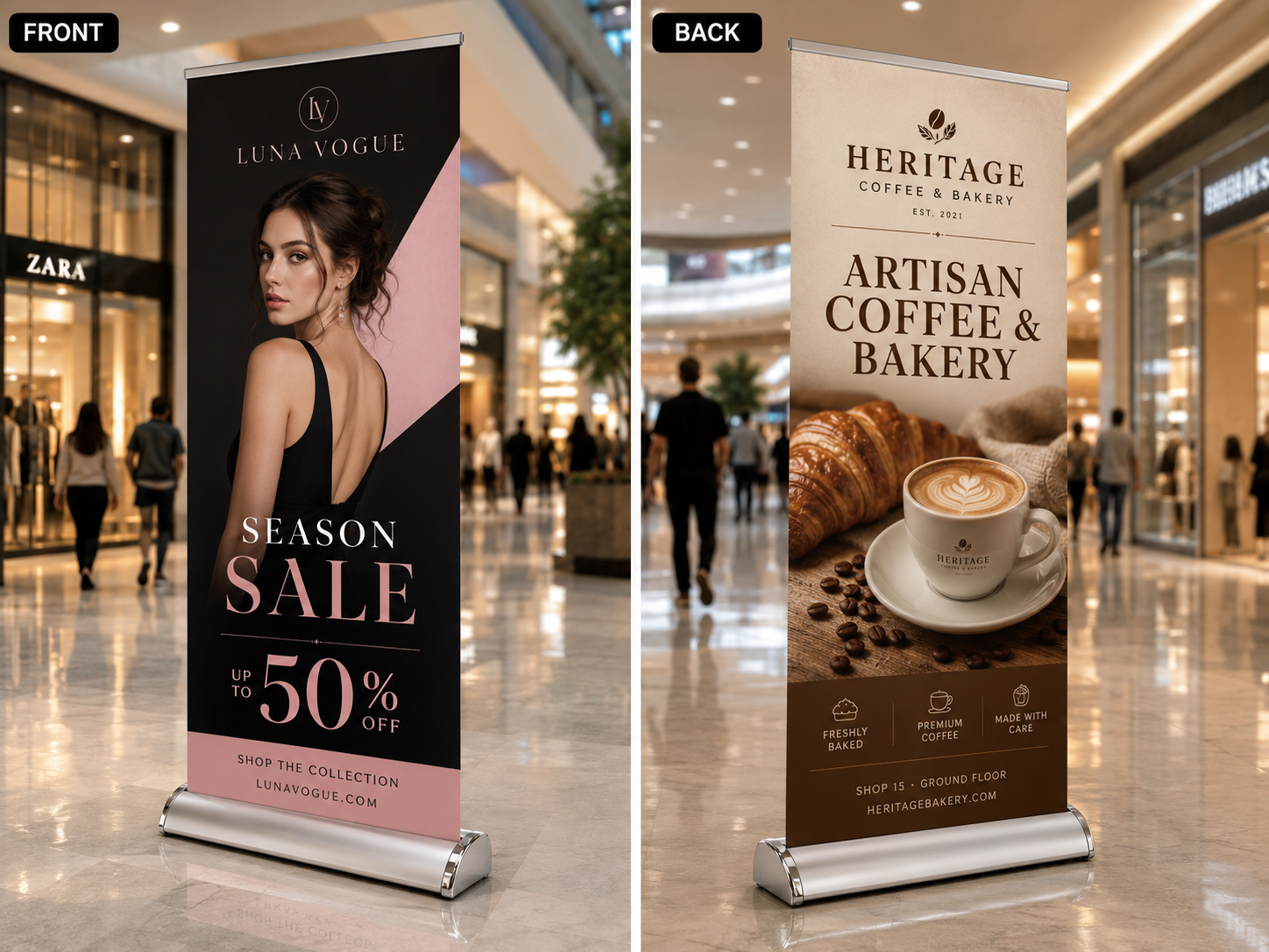 Roll-up luxe recto verso