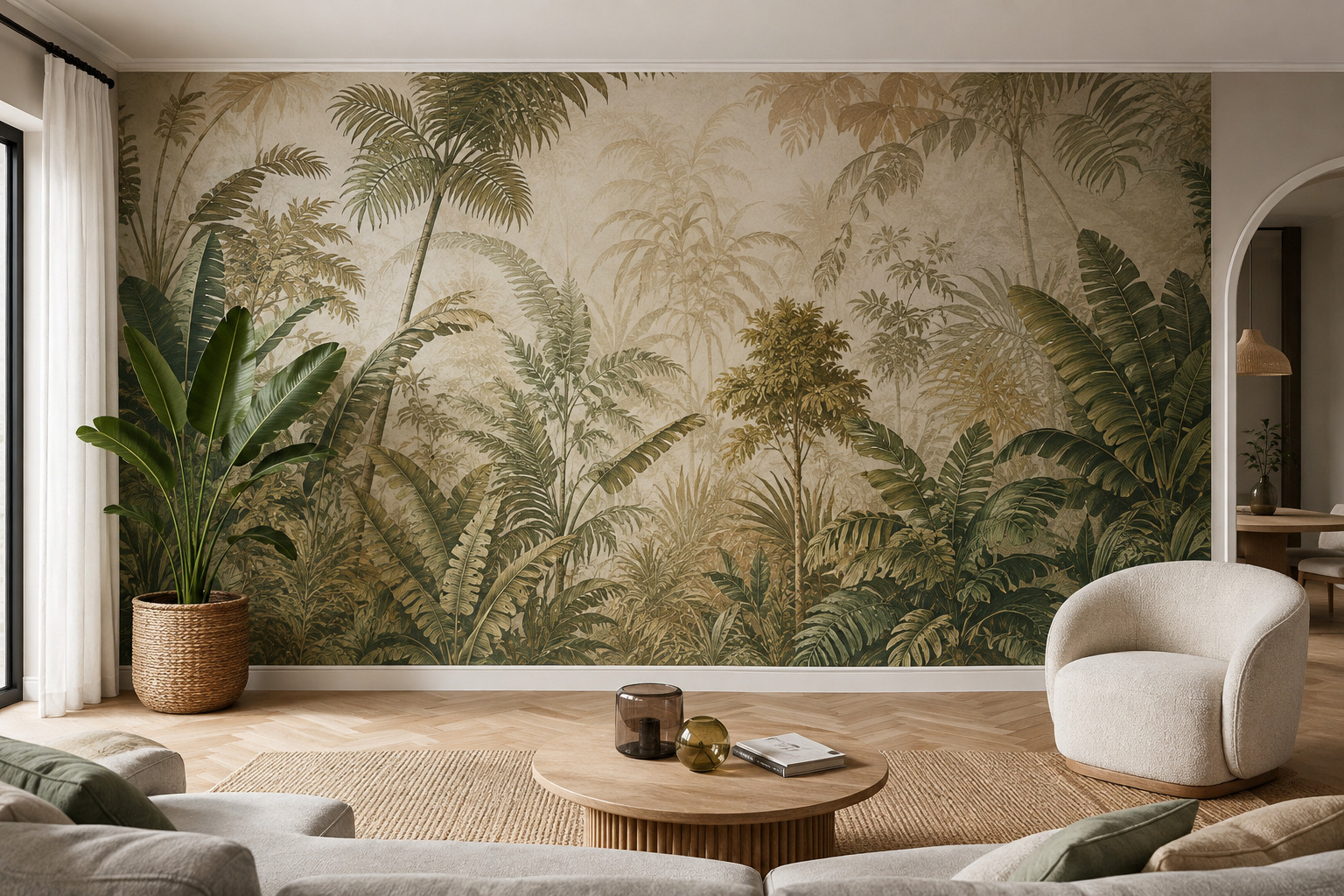Custom non-woven wallpaper